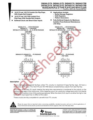 SN74ALS175DE4 datasheet  